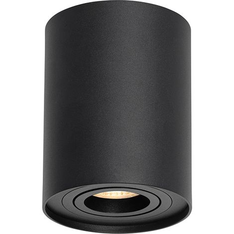 Modern Ceiling Spot Black Rotatable and Tiltable - Rondoo Up