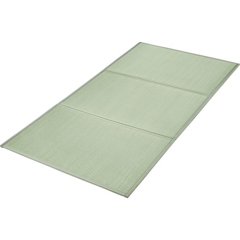 VEVOR Tappetino Tatami, Materasso Tatami Pieghevole Erba di Giunco Naturale, Materasso da Pavimento con Retro Antiscivolo e Profumo Fresco, Materasso Futon per Dormire 2032 x 990 x 13 mm