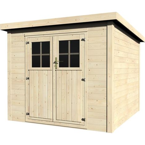 Casetta in Legno 250x250 a Pannelli 19 mm Ricovero Attrezzi Giardino (1/4)