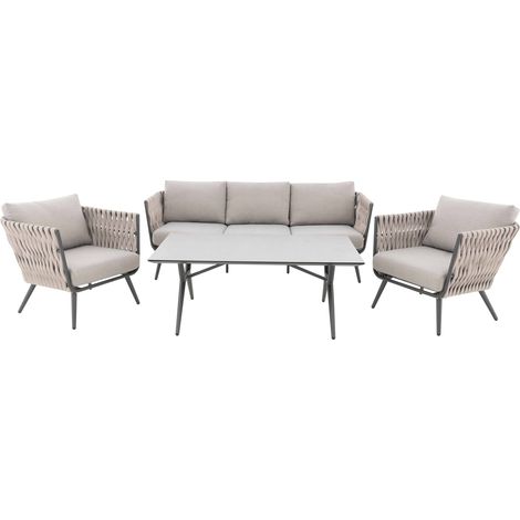 Doppler Rope Gartenlounge / Expert Lounge "Riva", taupe (1/5)