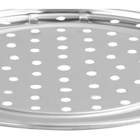 Support vapeur avec pied amovible en acier inoxydable, pour la cuisson du pain et autres aliments, 22 cm. (1/5)