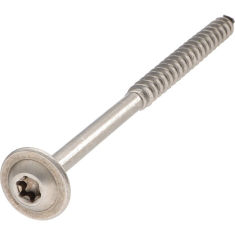 Vis Express – Vis spécial agglomérés 8X300mm – Tête disque Inox A2 – Filetée sur 80 – TORX T40 – Diamètre de tête 20mm – 1 pièce