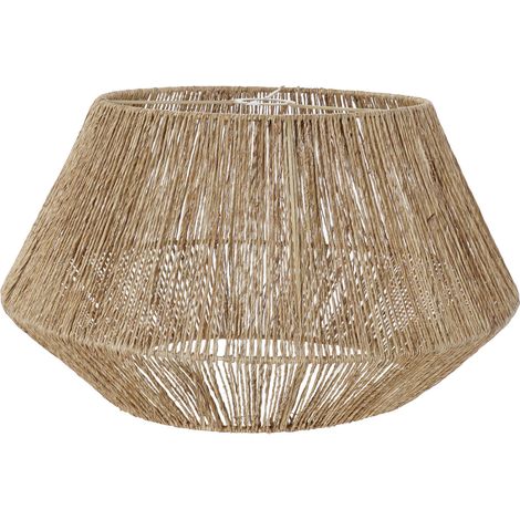 Jute Metall -Lampenschatten 49x49x28 Natural Jute Metall Multicolor Farb Materialfamilie Decke und Wandminen Details (1/3)