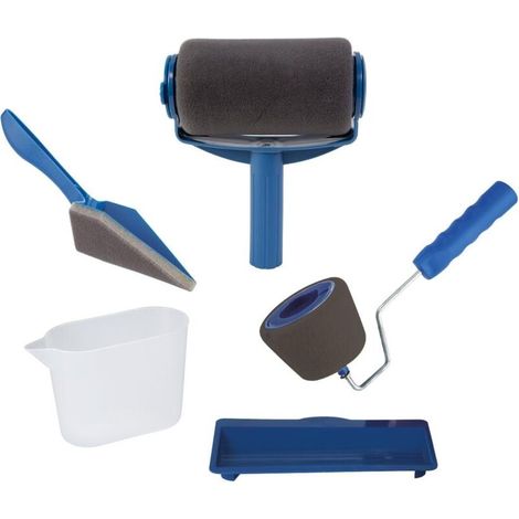 Paint Runner Pro by The Renovator - Kit de décoration et ensemble de tampons de peinture pour murs et plafonds (1/4)