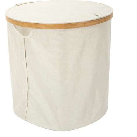 Panier de Rangement Rond "Cerclage" 38cm Beige (1/5)