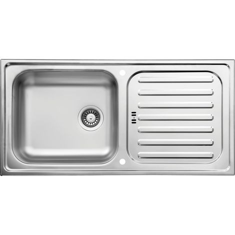 Lavello da incasso in acciaio inox, lavello da cucina, lavello 100 x 50 cm Respecta