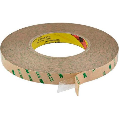 Adhesivo 3M 300LSE para tiras y perfiles LED, 15mm, rollo 50m