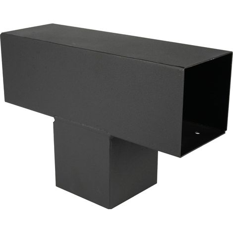 Pergola Extension Noir pour poutres 12 x 12 cm modèle cube - Par
