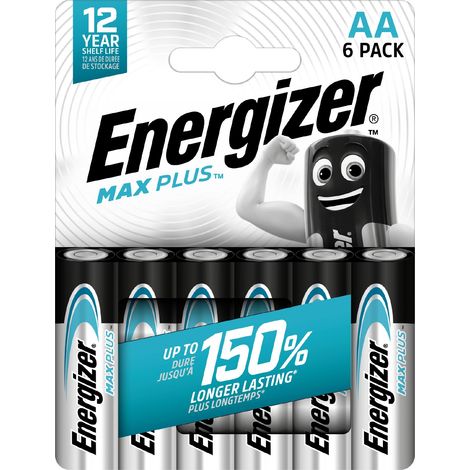 pile alcaline - energizer max plus - aa - lot de 6+2 - energizer 437355