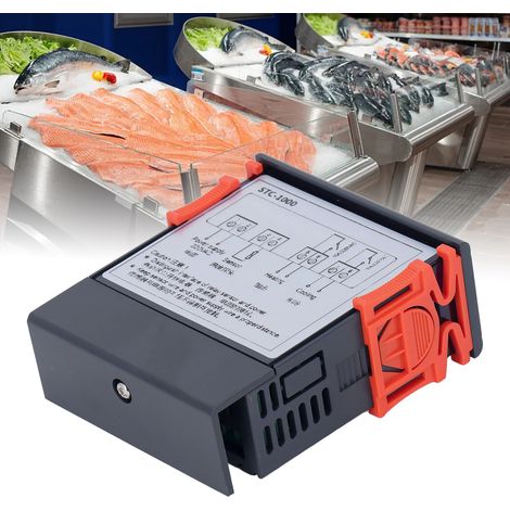 Contrôleur de température numérique BERM® -50℃70℃ pour aquariums, écloseries, machines à fruits de mer et congélateurs - Contrôleur de température intelligent à température réglable (1/5)
