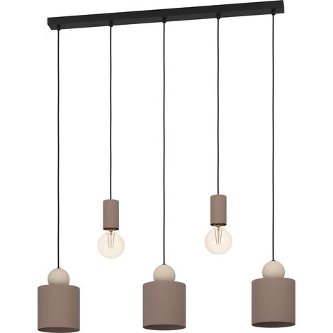 Suspension luminaire Gazzola, lustre à 5 lampes pour salon et salle à (1/4)