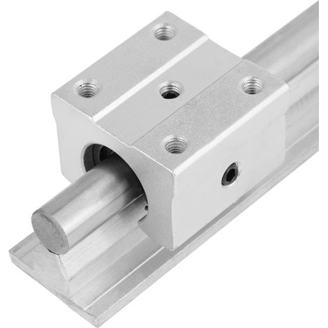 1 Stück SBR12 200 mm Linearführungswelle, 4 Stück SBR12UU Lagerblöcke, CNC-Teile (1/5)