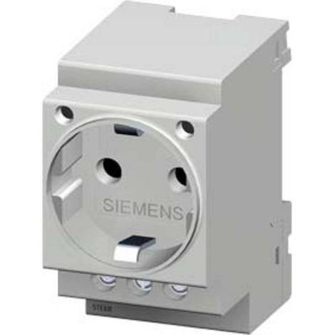 Presa modulare 2P+Z 16A 230V Schuko per binario, gialla 5TE6810 (1/3)