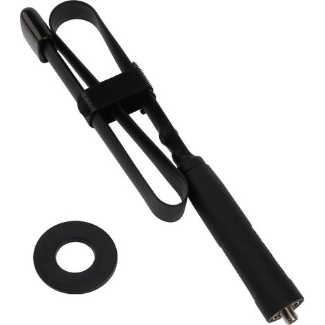 1 Antenne radio double bande VHF UHF 136-520 MHz pliable SMA femelle acier noir compatible Baofeng Wouxun