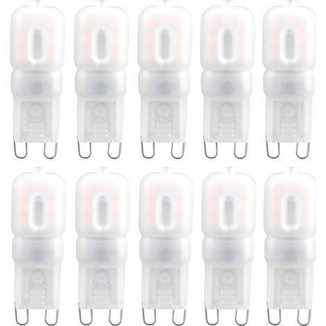 10 Stück 1,5-W-G9-LED-Haushaltslampen, 14 warmweiße Deckenlampen (230 V) (1/5)