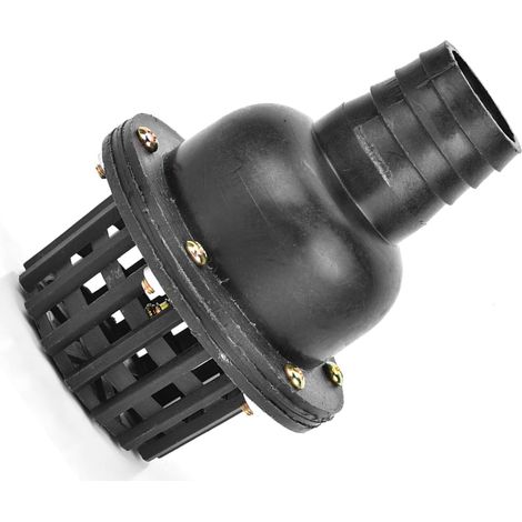Clapet de Pied de Pompe à Eau en PVC Noir, Anti-Retour pour Irrigation Agricole et Systèmes de Puits, 1.5 à 4 Pouces, Installation Facile (1/5)