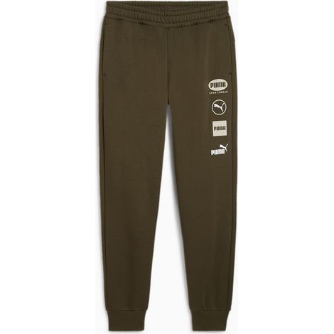 Pantaloni della tuta da uomo Puma Power Graphic FL CL verdi 68174270 r S (1/2)