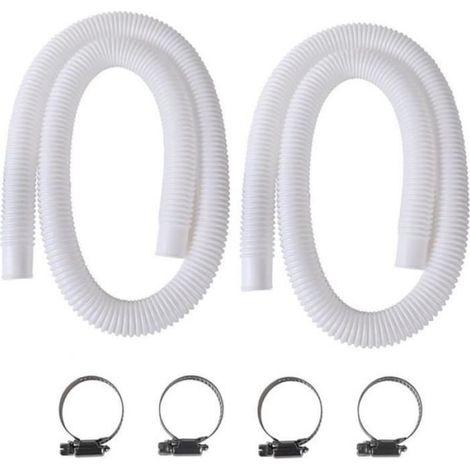 Tuyau pour piscine - 2Pcs 32mm - 150cm - Flexible - Résistant aux fuites (1/3)