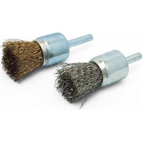 Spazzole a pennello con gambo - Rosver - SFG D.10 G.6 Acciaio - Conf.25pz