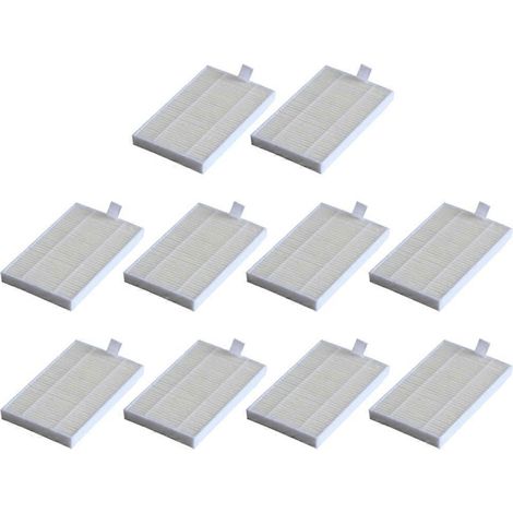 Lot de 10 filtres HEPA de rechange pour aspirateurs robots LIECTROUX C30B et Proscenic 800T/820S (1/5)