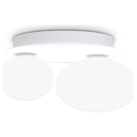 Ideal Lux NINFEA Plafonnier Globe à 2 lampes blanc