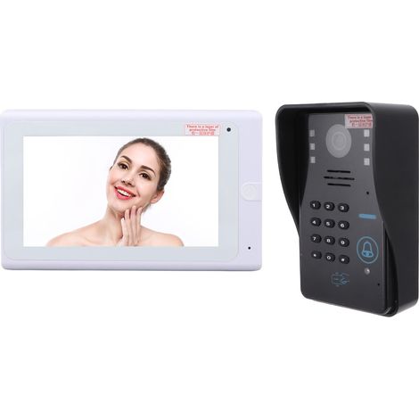 Sonnette vidéo interphone filaire 100-240 V avec contrôle d'accès par mot de passe, lecteur de cartes, Wi-Fi sans fil, application mobile, sonnette intelligente (norme australienne) (1/5)