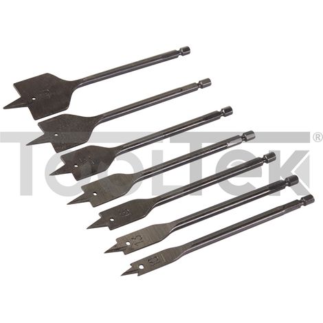 SET PUNTE MECCHIE LEGNO 7pz 10-40mm FRESE TRAPANO PLASTICA 633800 (1/2)