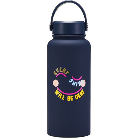 Tasse Isotherme Double Paroi Portable 2025 Nouveau Modèle 40oz Antifuite Couvercle Pliable Bec Verseur (1/5)