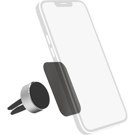 Hama Magnet Alu Handy-Kfz-Halterung Lüftungsgitter Magnetbefestigung, 360° drehbar