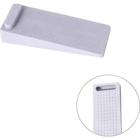 pièces cale porte caoutchouc souple,Cale Porte Sol Réglable en Hauteur et Empilée pour être Utilisée-pour tous types de sols et de portes, (Gris) (1/5)