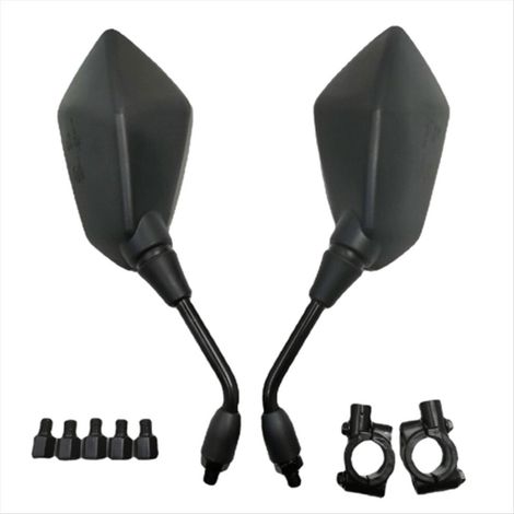 Rétroviseur universel 10 mm pour motos, scooters et vélos électriques