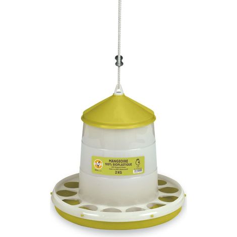 Mangeoire 2 kg en plastique végétal CHICK'A