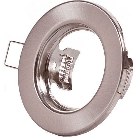 Bague Projecteur Downlight Rond "Sara" Acier 81mm - Satin