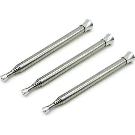 Lot de 3 bâtons à feu en acier inoxydable pour la cuisine en extérieur, portables. (1/5)
