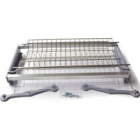 KIT SCOLAPIATTI PENSILE COMPLETO GOCCIOLATOIO 86 - 90 CM INOX