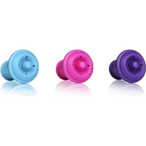 3 tappi sottovuoto VacuVin colore (1/4)
