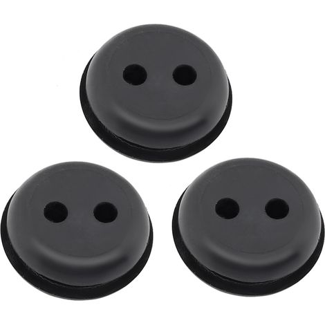 Kit de 3 joints d'étanchéité / œillets en caoutchouc pour réservoir de carburant — Adapté aux ouvertures de réservoir à 2 trous de 19 mm (3/4 po) Compatible avec les tondeuses à gazon