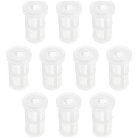 10 Pièces Filtres à Peinture Nylon 50 pour Pistolet Pulvérisateur Filtres à Écrémer Filtres d\'Aspiration Filtres Pistolet Pneumatique Blanc