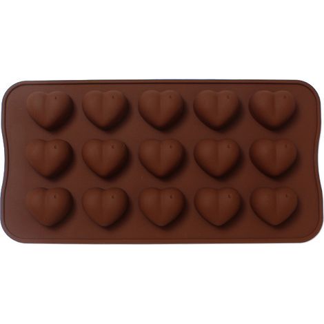 Moules en silicone en forme de cœur pour glaçons, chocolats et gelées - 55 cœurs (1/5)