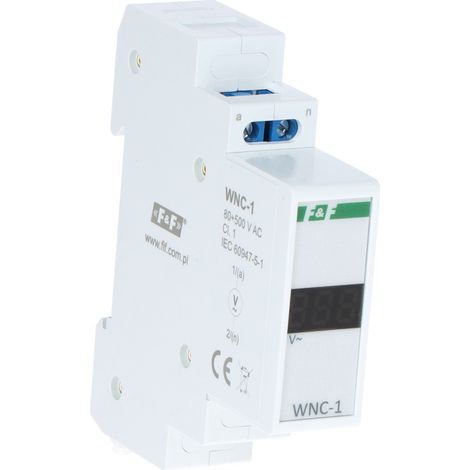 F&F Wskaźnik de tension WNC-1 voltmètre numérique LED (1/4)