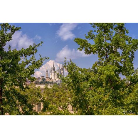 Tableau sur toile Fourvière 45x65 cm - Impression sur Toile Murale Décorative - Image imprimée en HD sur Toile - Toile sur Châssis en Bois FSC - Fabriqué en France