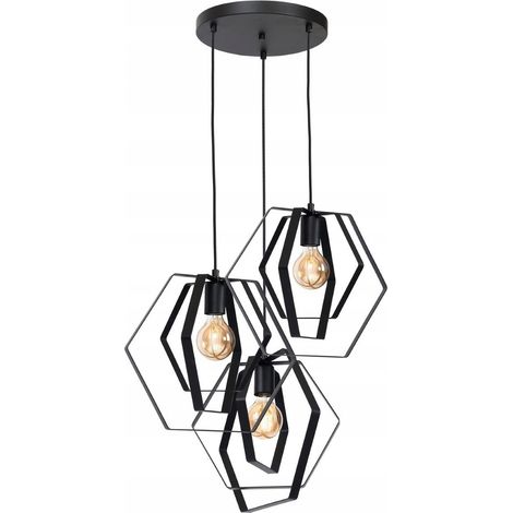 Lámpara colgante Luminex hexagon 1437 3 fuentes 60W (1/2)