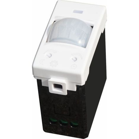 ETTROIT Sensore di Movimento 1 Modulo Bianco con Regolazione Tempo/Lux Compatibile BTicino Matix – SKU MT1800