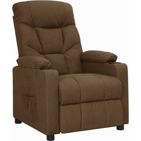 Relaxsessel Braun Stoff