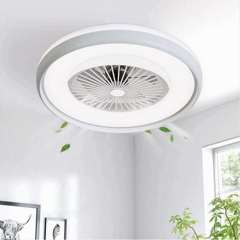 TRADE SHOP - Plafoniera Led 62 W Ventilatore Dimmerabile Telecomando 3 Colorazioni Luce 60006 - (1/5)