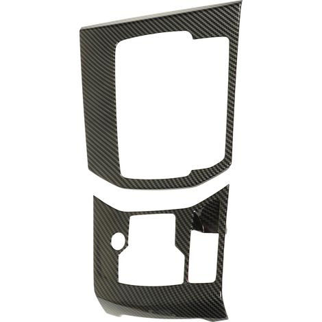 2PCS Habillage Panneau de Vitesse Carbone Toucher Confortable Nettoyage Facile Remplacement Mazda CX-5 2017-2023 (1/5)