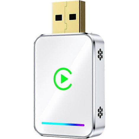 2-in-1 Wireless Mini CarPlay Smart Box für Android Auto, USB-Adapter, Plug & Play Dongle, wandelt kabelgebundenes CarPlay in kabelloses CarPlay um. (1/5)
