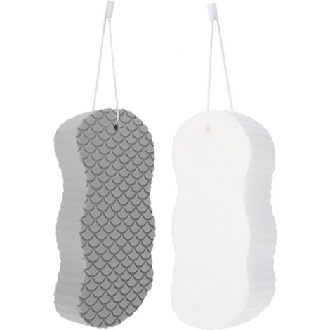 Lot de 2 éponges nettoyantes pour bébé, pour le dos, pour le bain et le gommage des enfants (1/5)