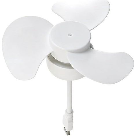 Ventilateur USB silencieux col‑de‑cygne flexible, adaptateur secteur inclus maison‑cuisine‑bureau‑dortoir (1/5)