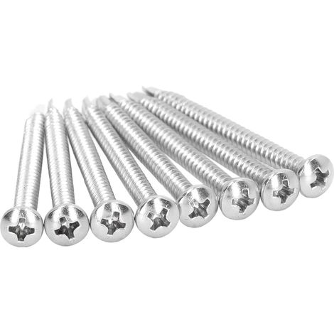 50 Rundkopf-Bohrschrauben aus Edelstahl 304, Ersatz für M4,2 x 50 (1/5)